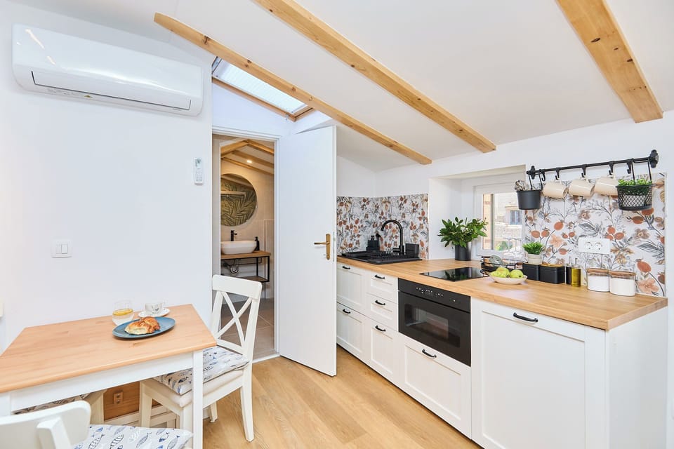 Dining area and kitchen