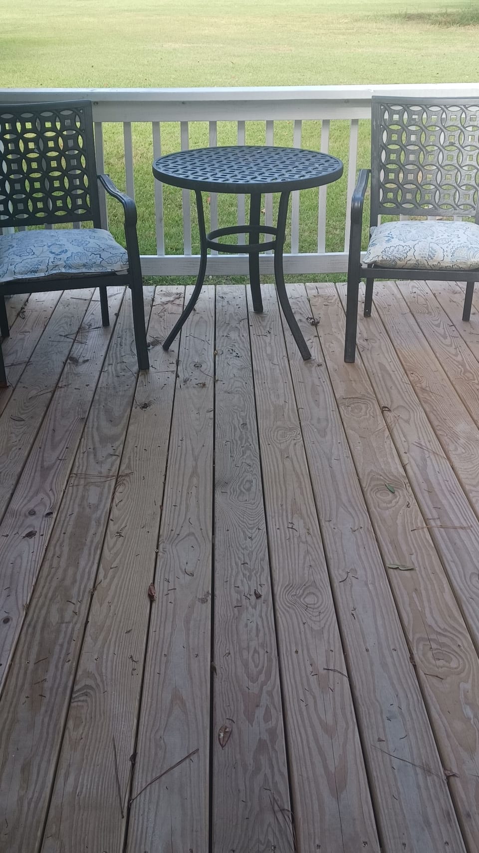 Back deck, uncovered