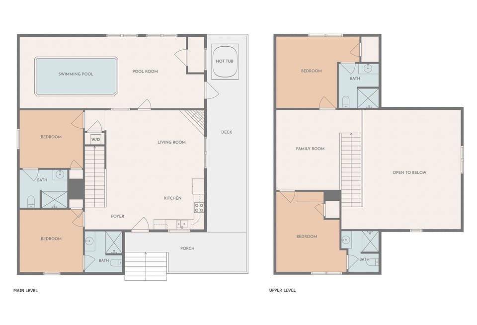 Cabin floor plan providing comfort and functionality