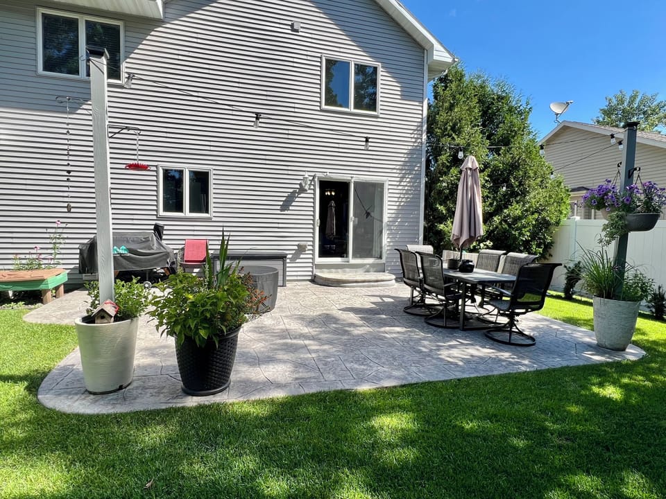 Back yard patio