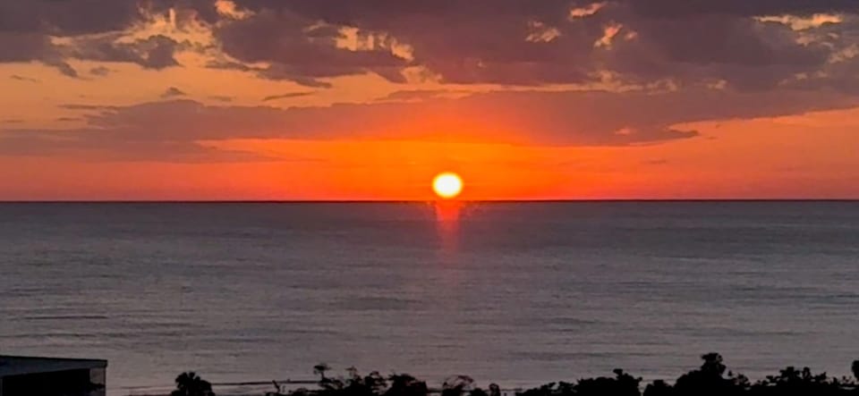 Sunset from the condo balcony.