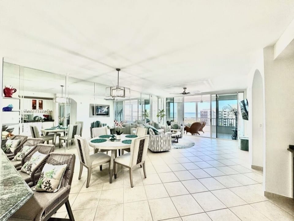 Living room & dining room. 