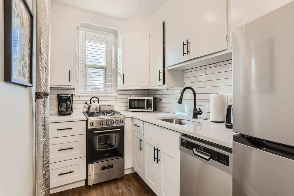 All new appliances, fixtures, counter tops, and utensils in the kitchen 