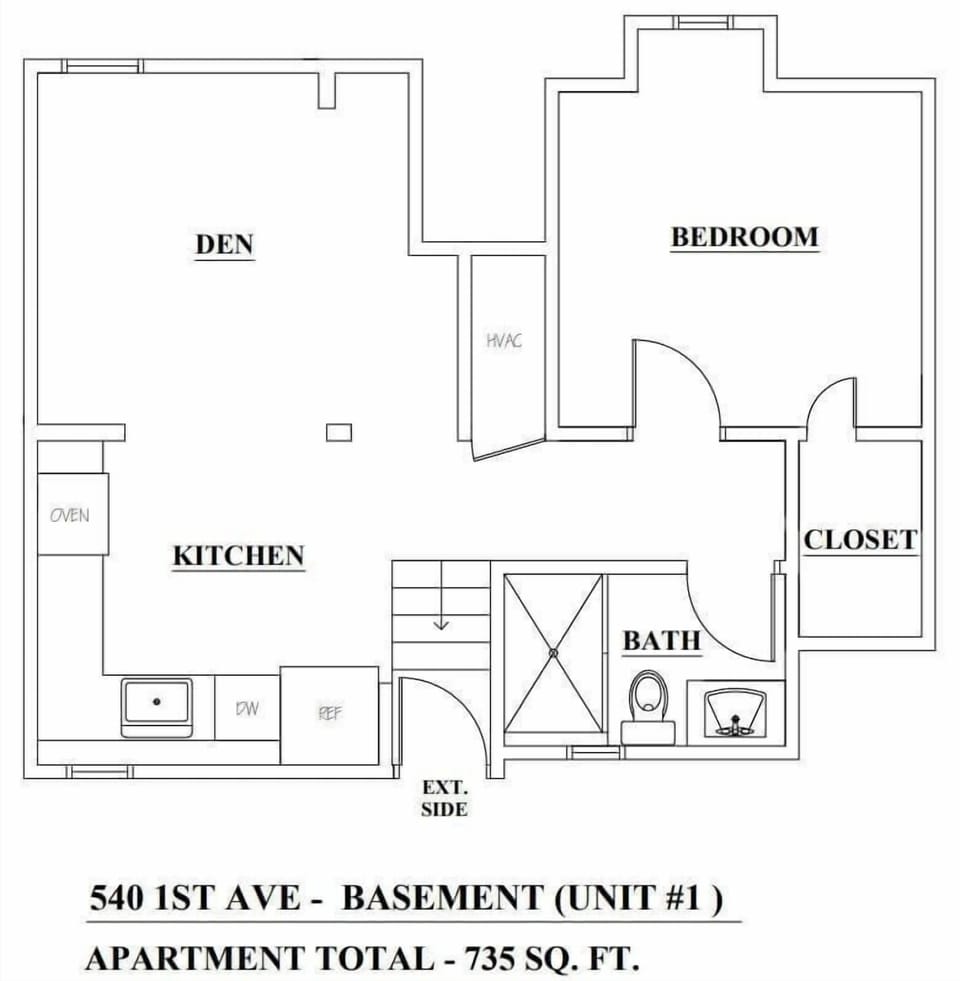 This is the unit one floorplan