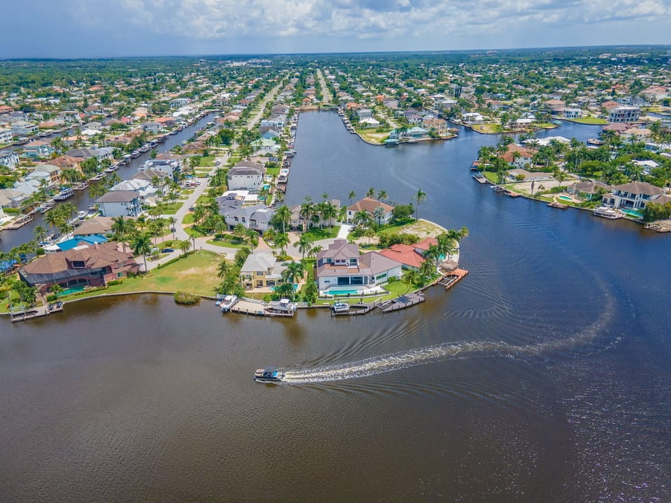 Relax while watching boats & dolphins go by 
