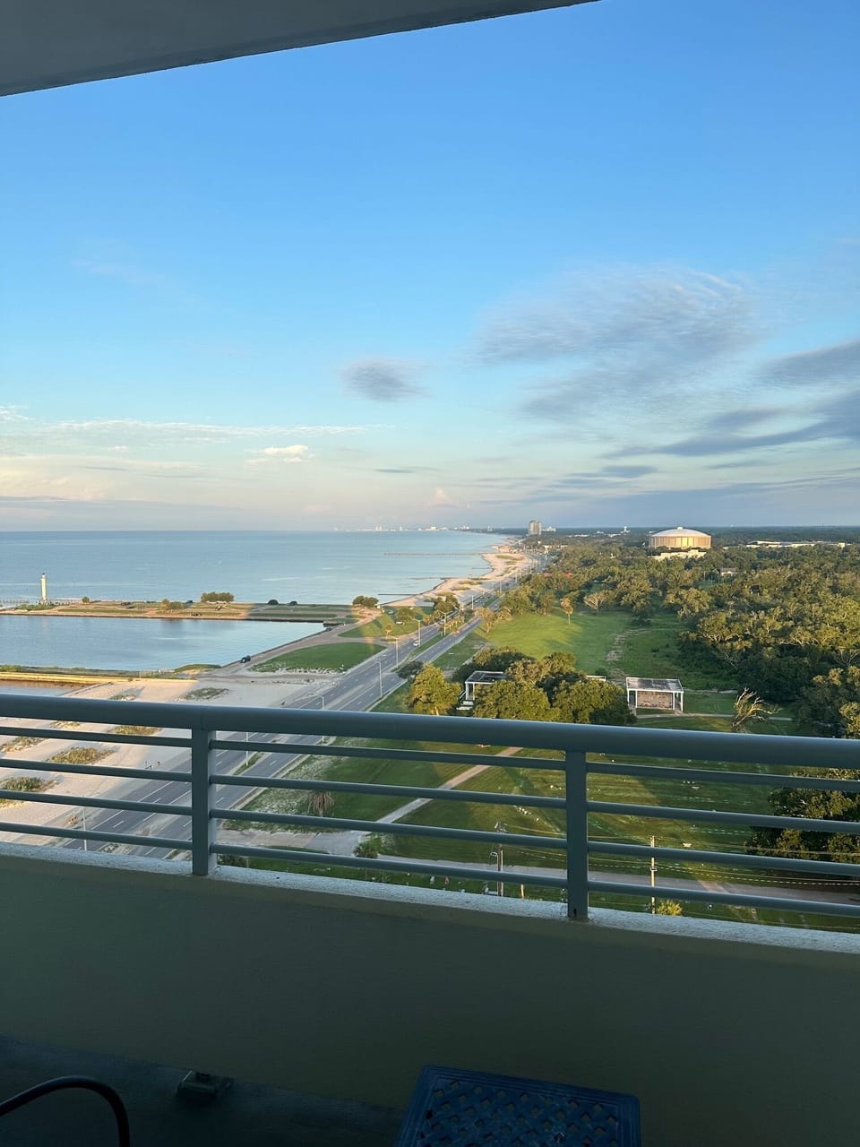 Morning view from the balcony