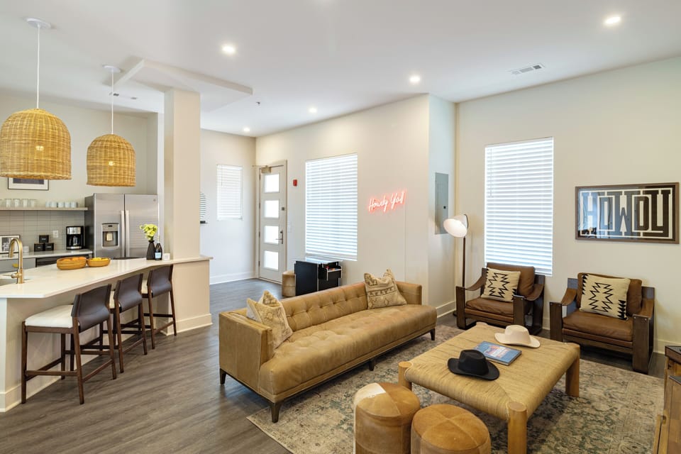 Open floor plan.