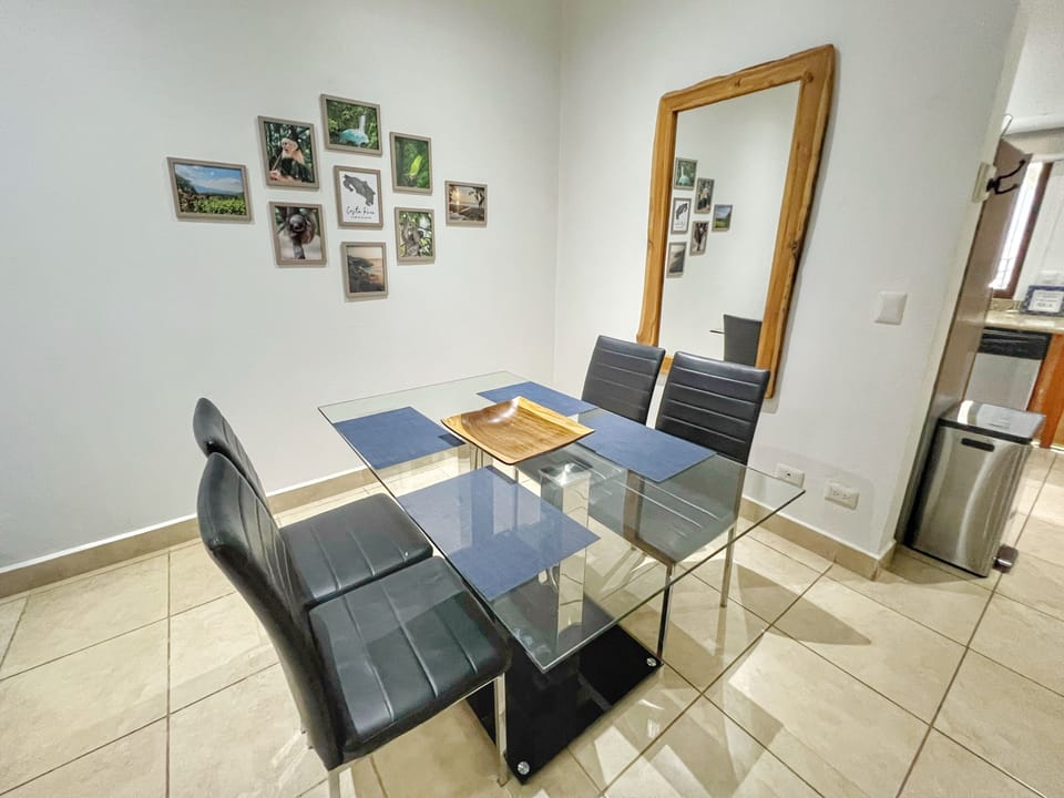 Enjoy dinners and games nights in the dining space.