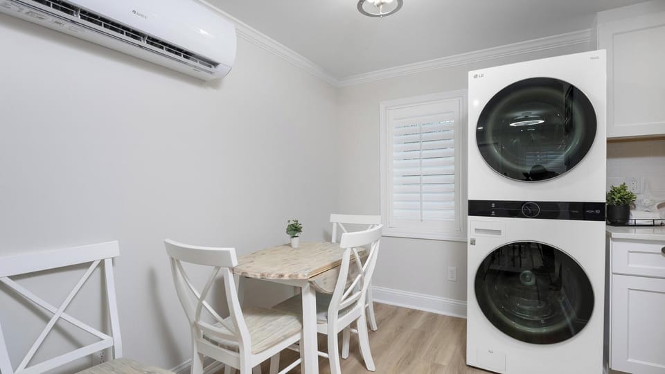 Dining area and laundry