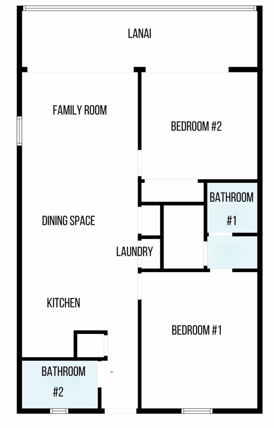 The floor plan of our condo 