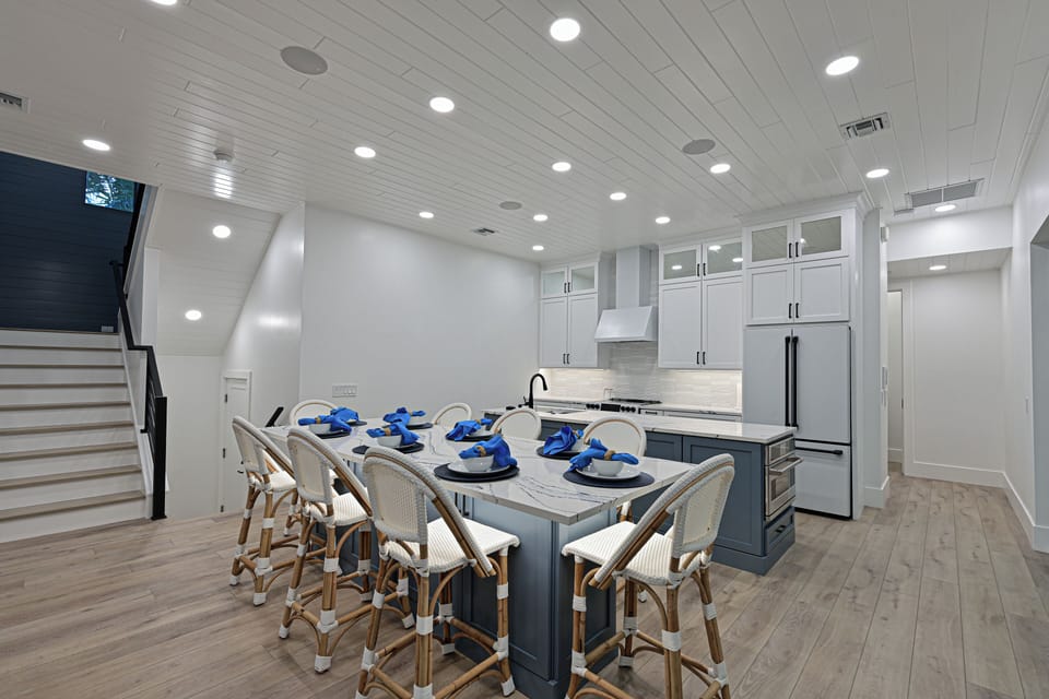 Indoor dining.