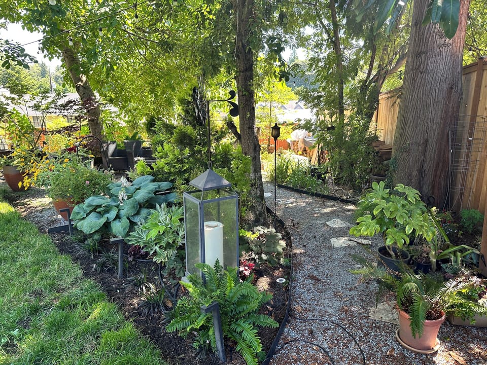Communal walkway to fire pit and lounge area