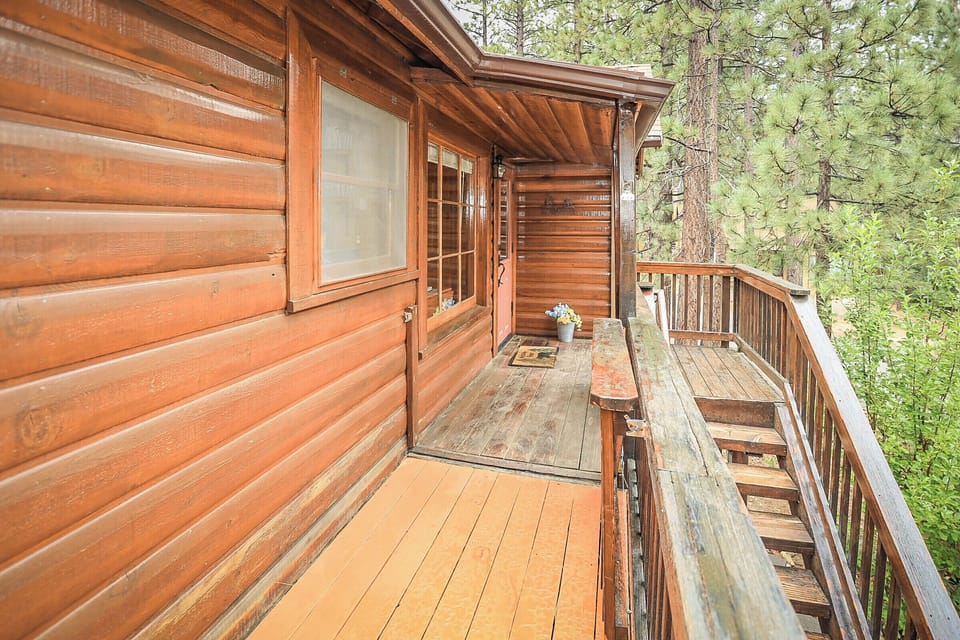 Wrap around deck from front door to patio