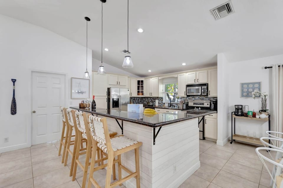 Fully stocked kitchen 
