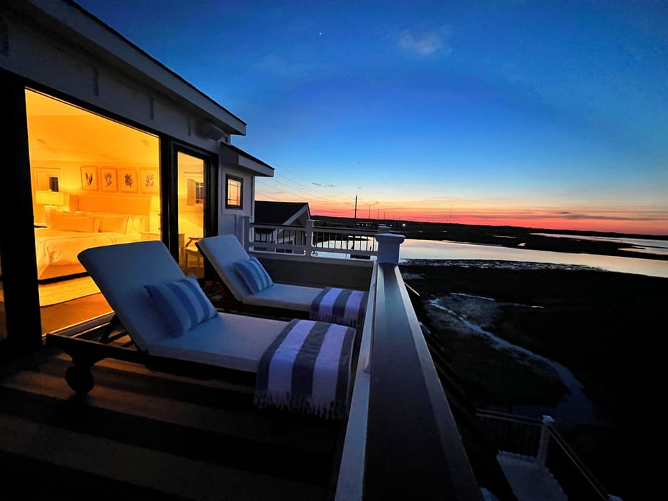 Deck off of top floor king bedroom 1
