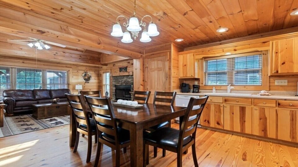 View from Dining Area to Living Space and Kitchen