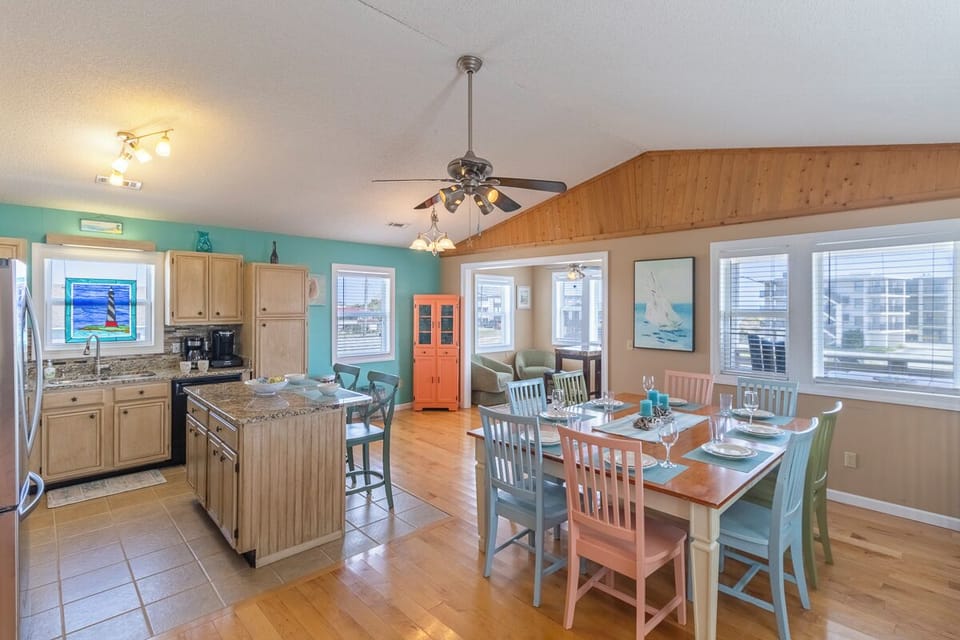 Top Level Kitchen and Dining Area