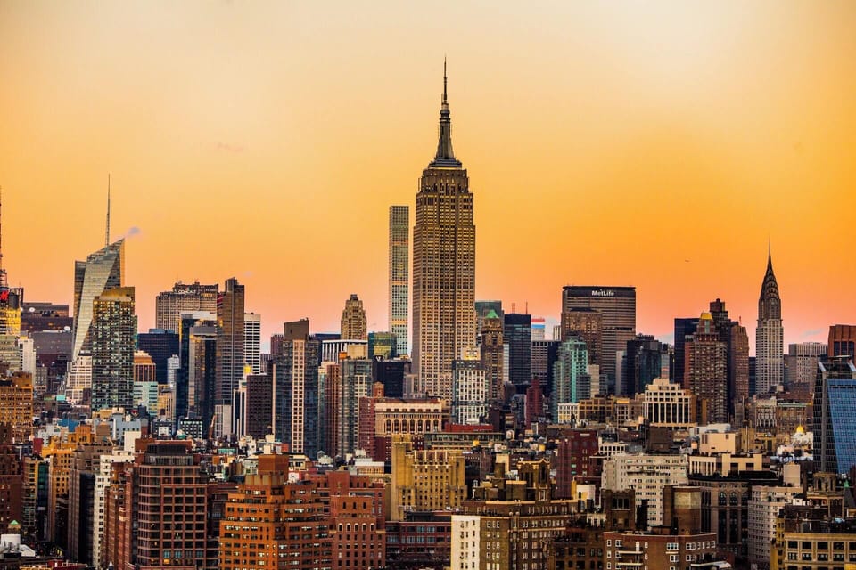 Soak in a glowing skyline as the city unwinds.