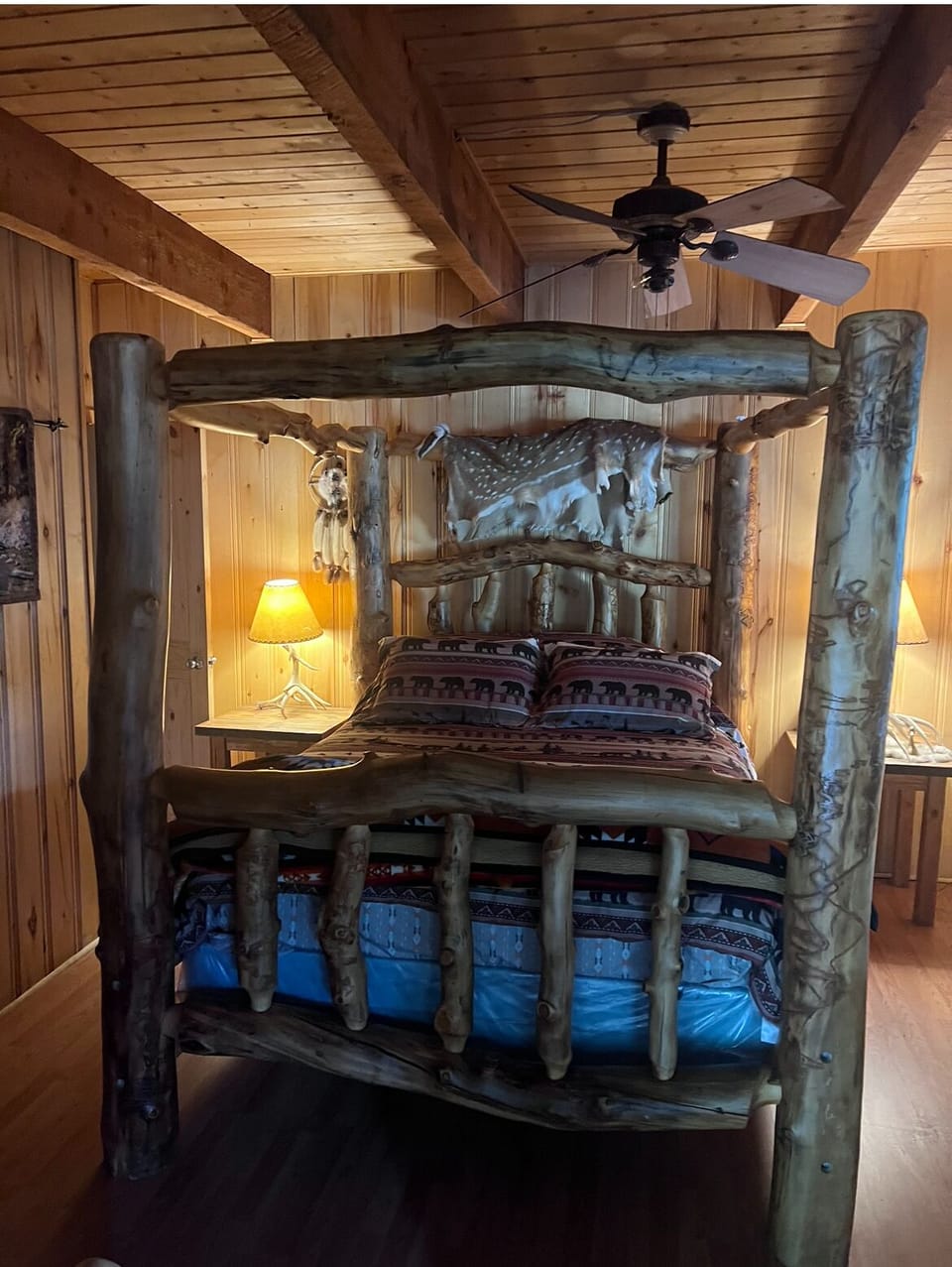 Bedroom #1, Queen size Bed on the first floor. 
