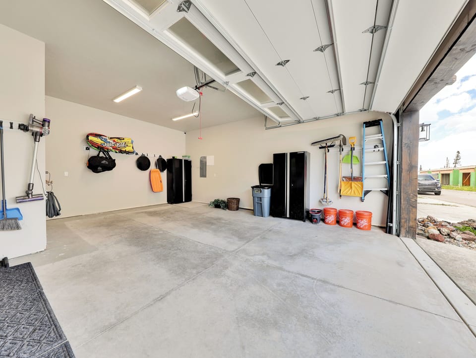 View of Garage: Ski & Snowboard Gear Storage Racks