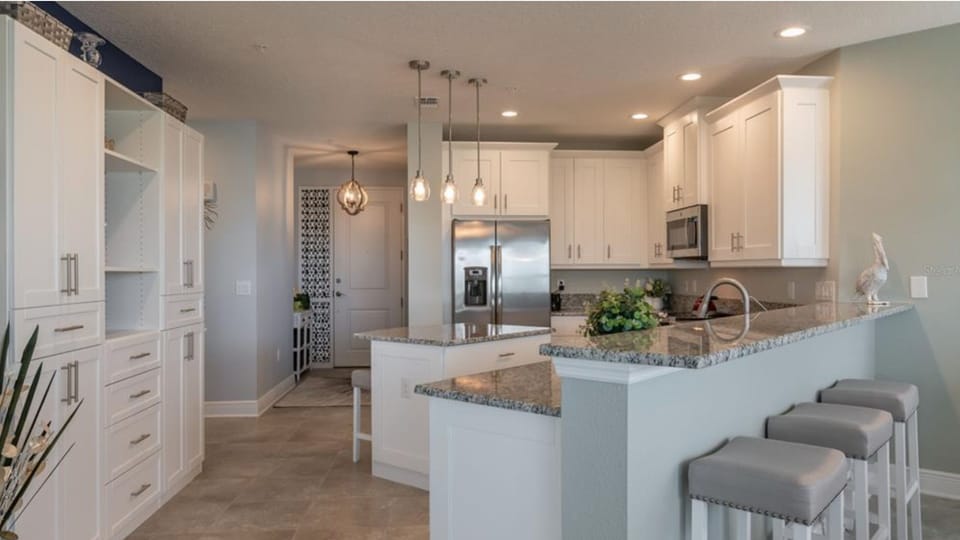 Kitchen with storage