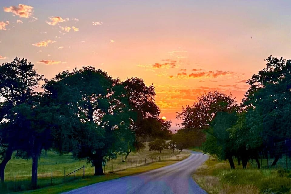 Stunning sunsets along Grape Creek Road