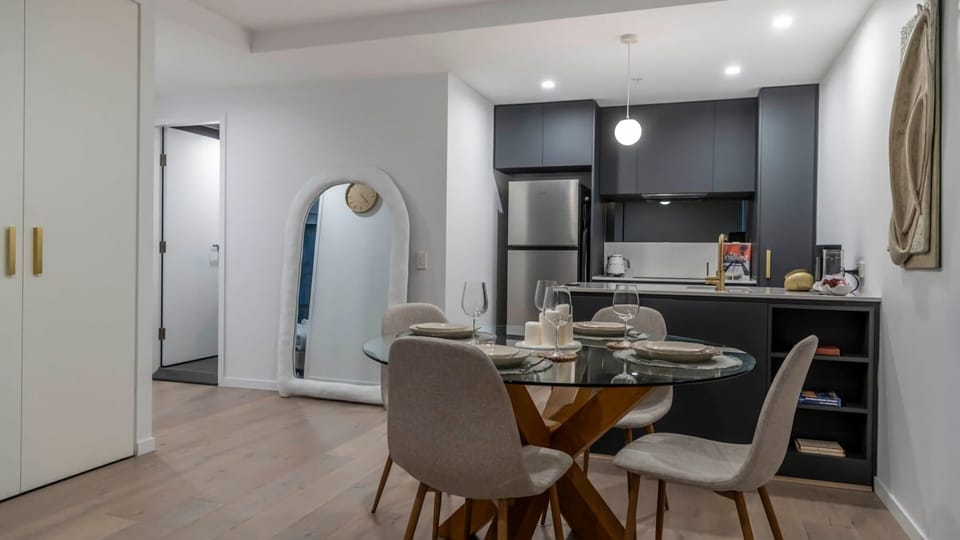 Dining and kitchen area