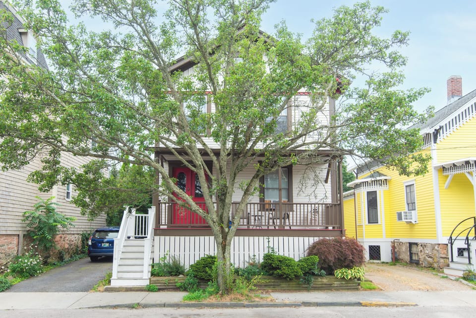 Front of house- unit on second floor