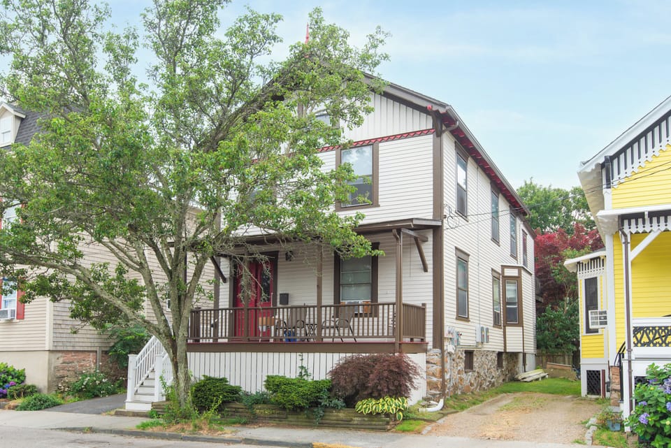 Front of house- unit on second floor