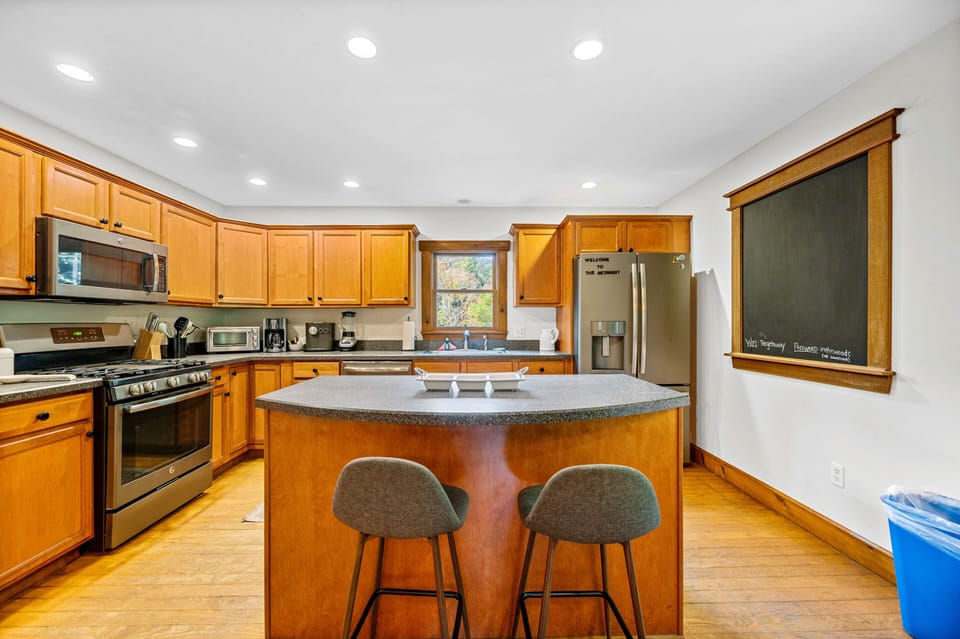 Kitchen with island.