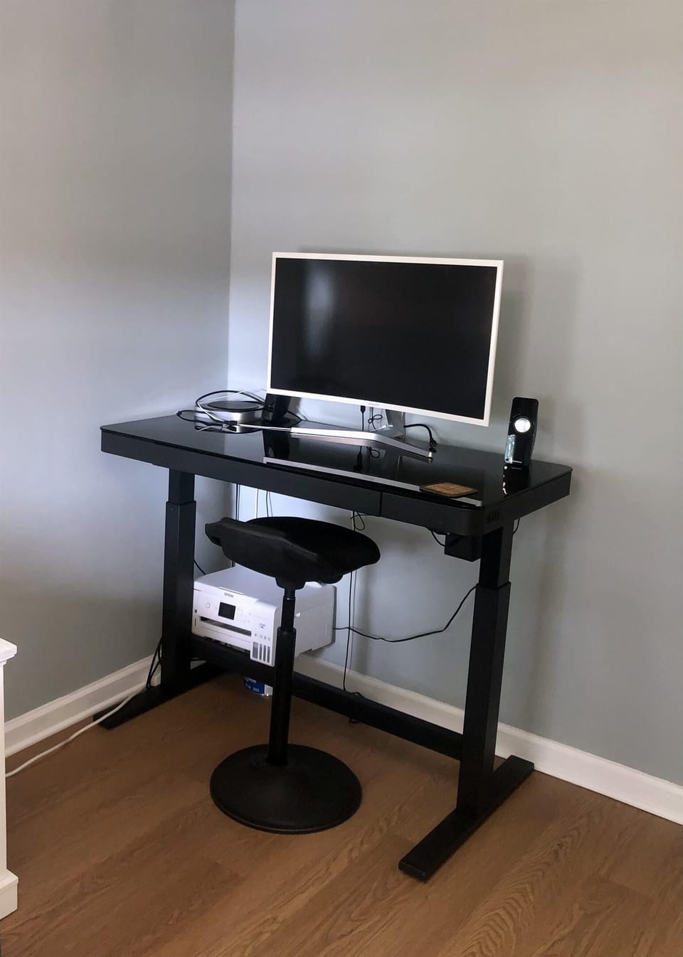 Work Space with Printer