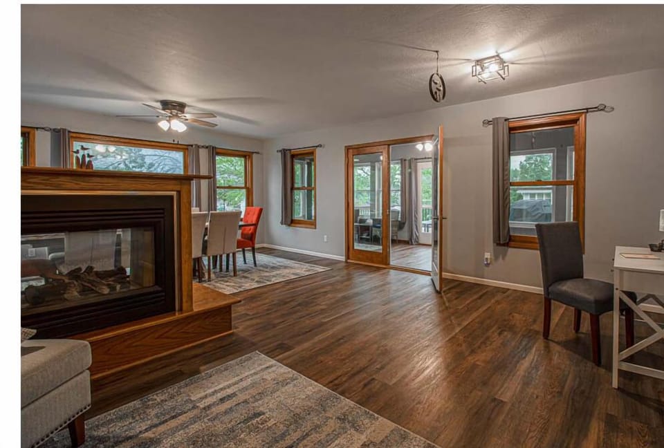 Bonus room with Fireplace is close to the dining room and living room 