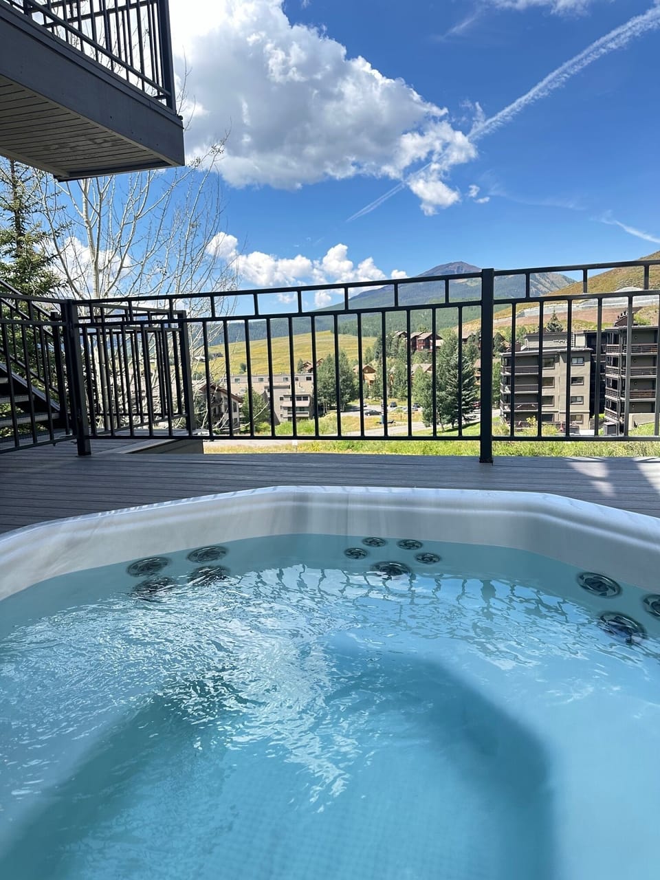 Beautiful views from the hot tub