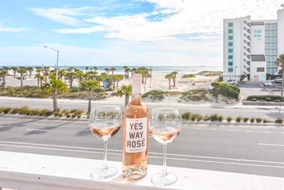 Enjoy a drink on the balcony!