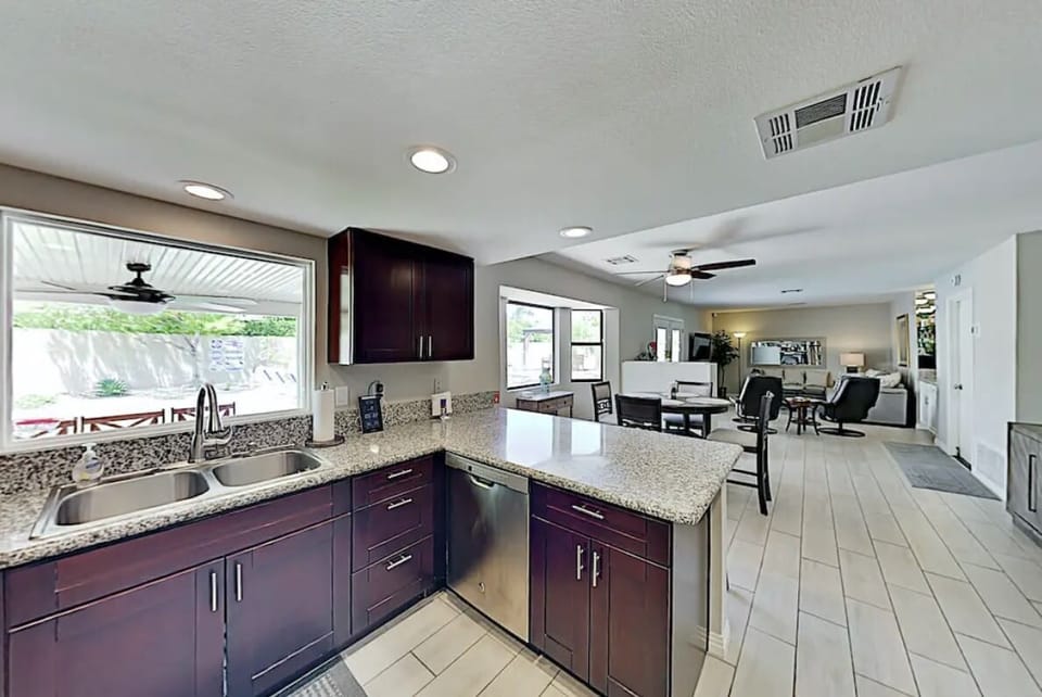 Fully stocked kitchen