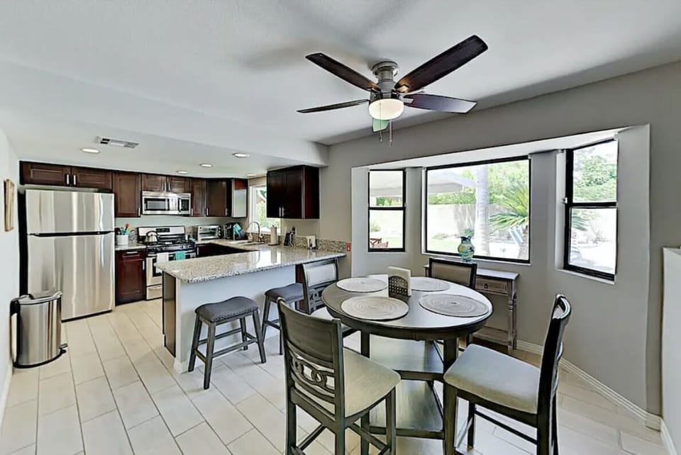 Dining and kitchen area