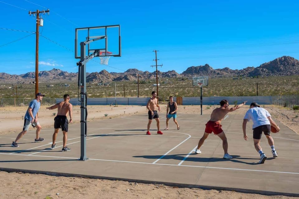 Joshua Tree's only private basketball court
