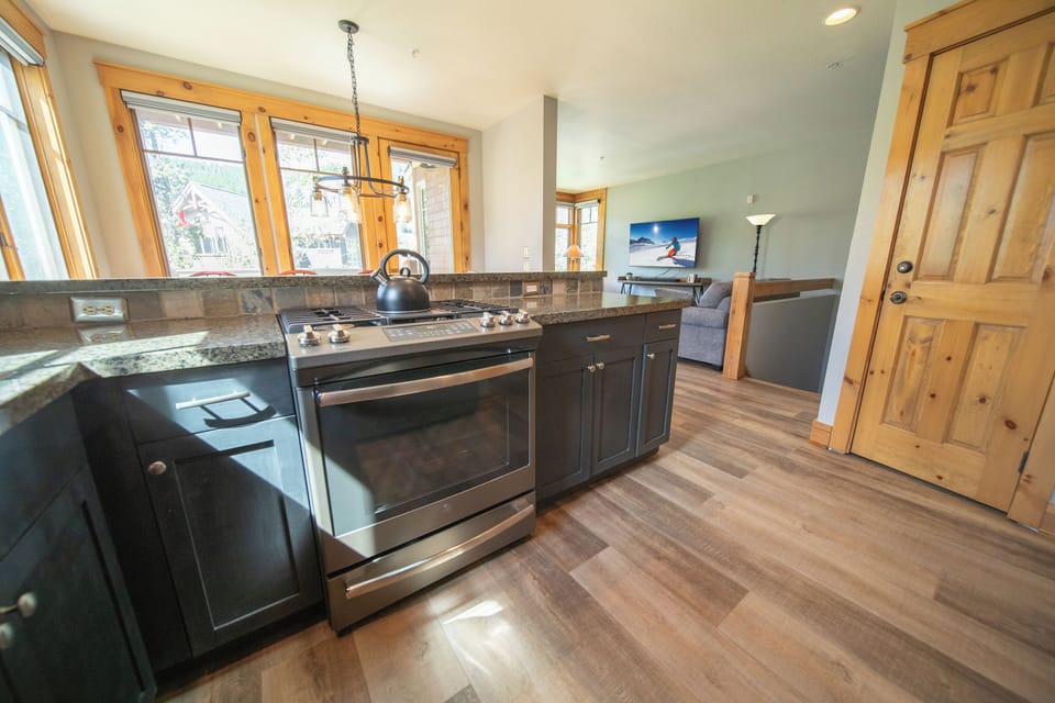 Upgraded flooring and kitchen appliances