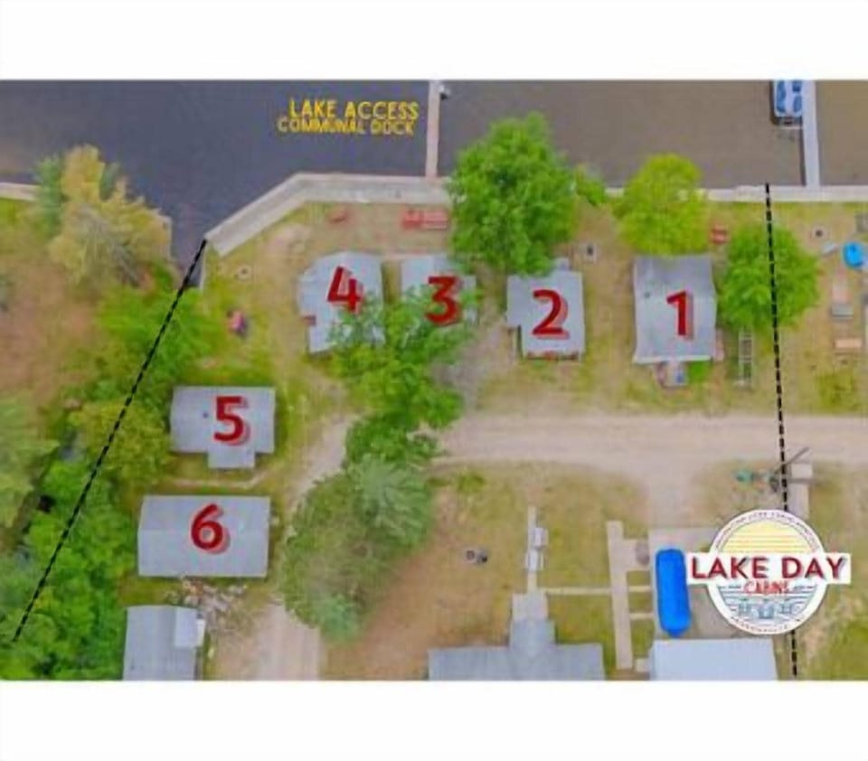 Lake Day Cabins - Aerial