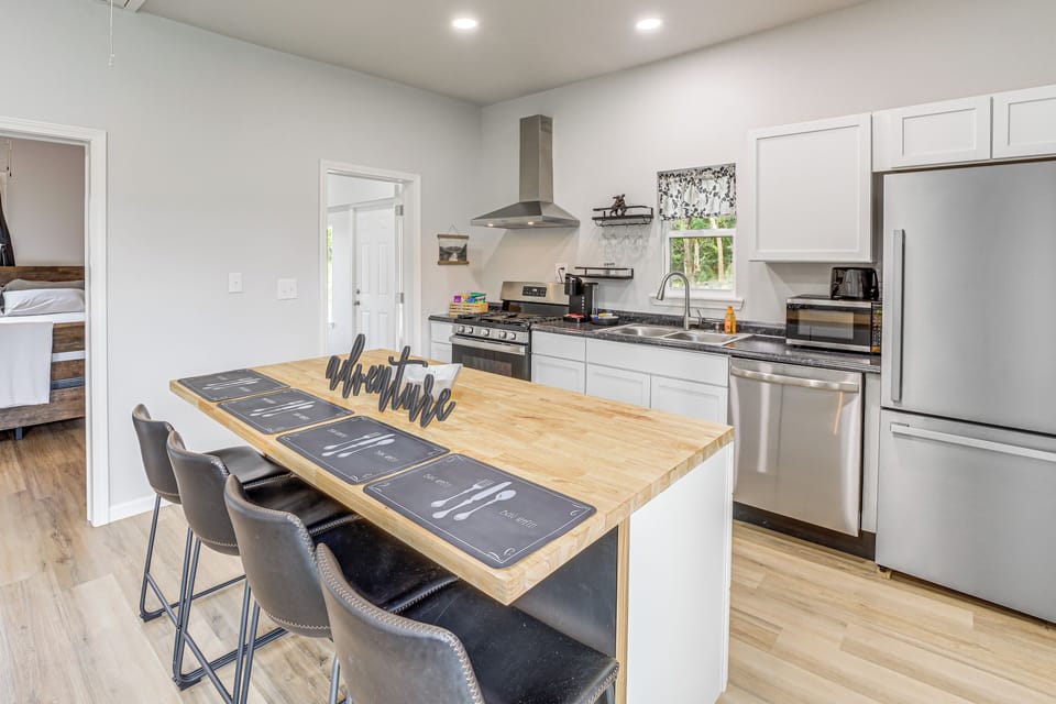 Kitchen | Keyless Entry | Single-Story Home