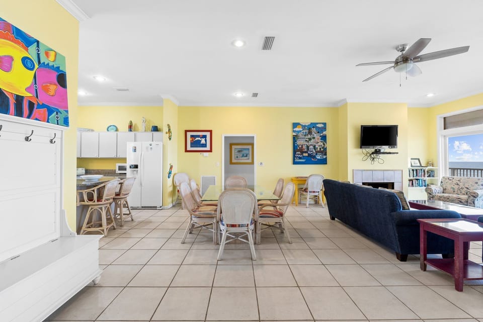 Kitchen/Dining and Living