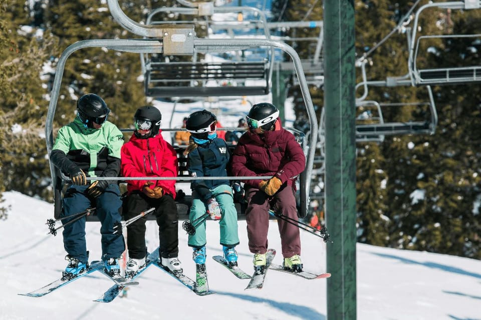 Share smiles and stories with friends as you ride the lift, with the mountain's beauty unfolding around you.