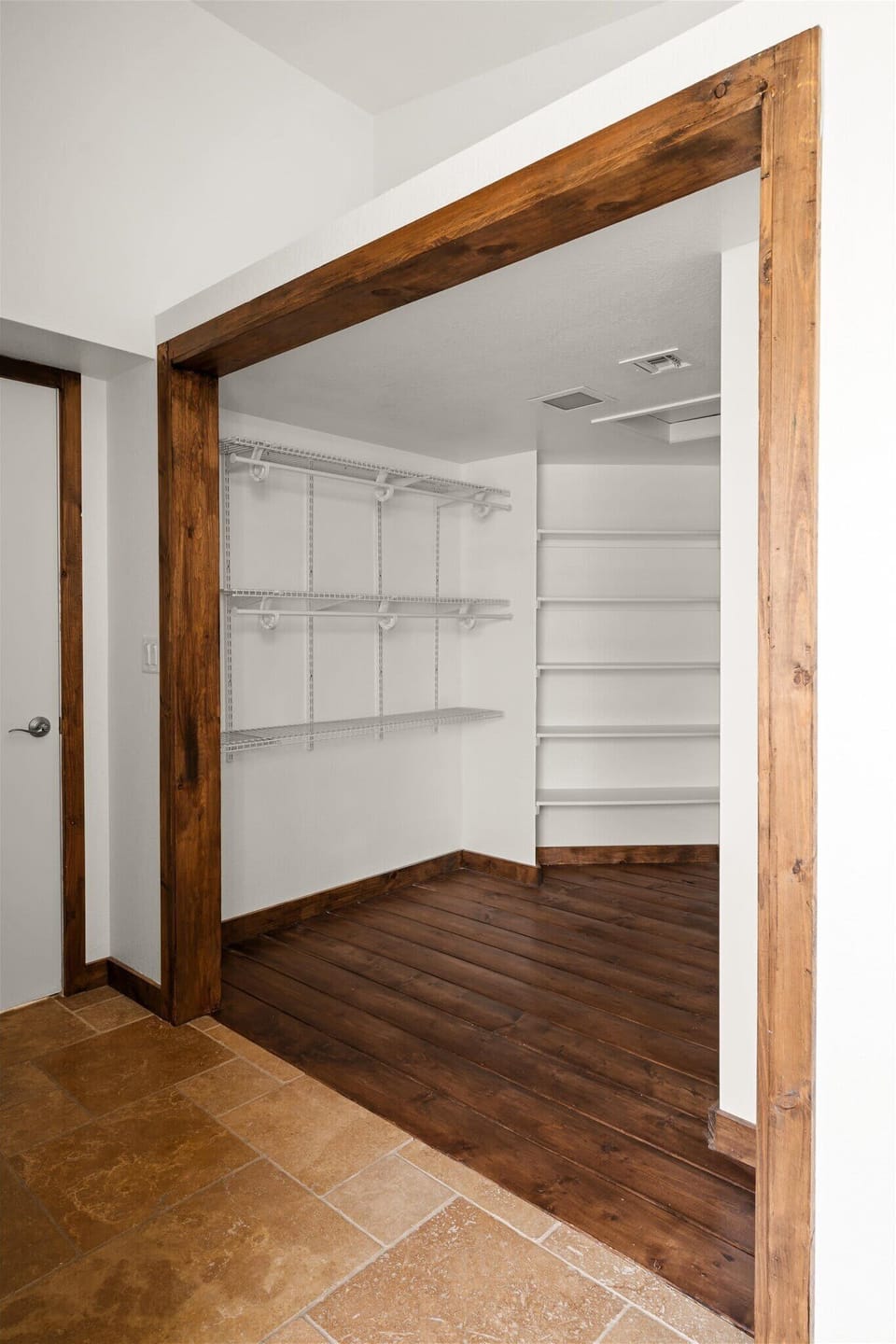 Step into spacious luxury with a huge closet designed for all your storage needs