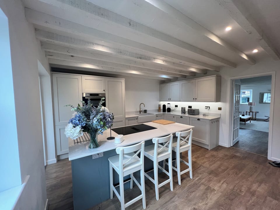 Fully stocked kitchen with all the appliances you need.
