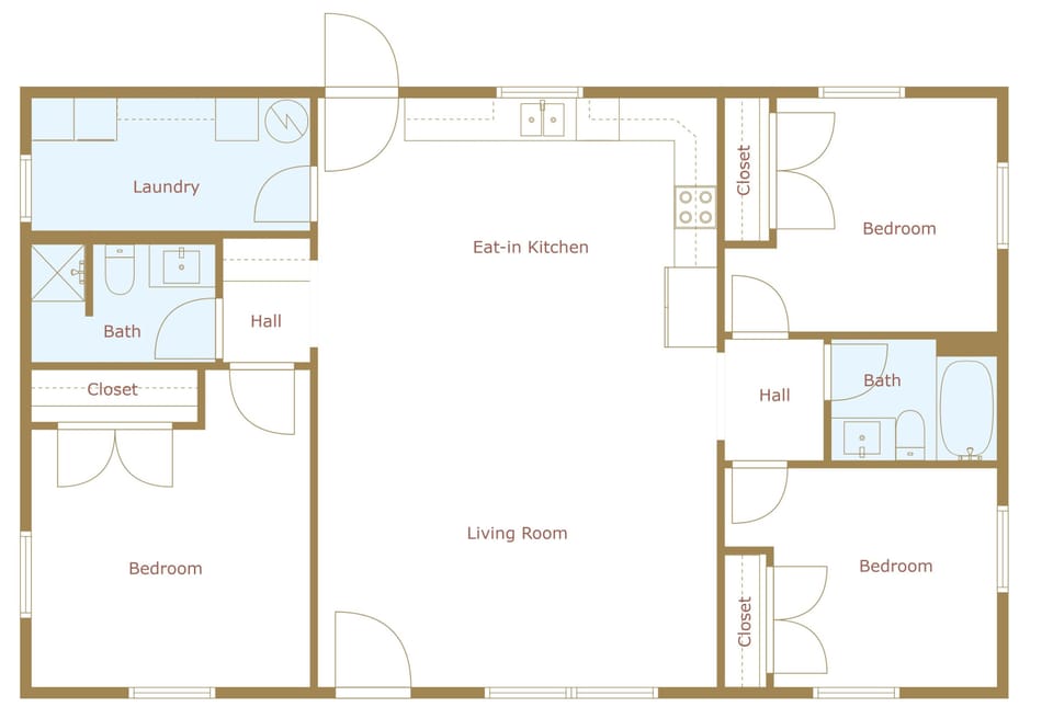 The layout of our home.