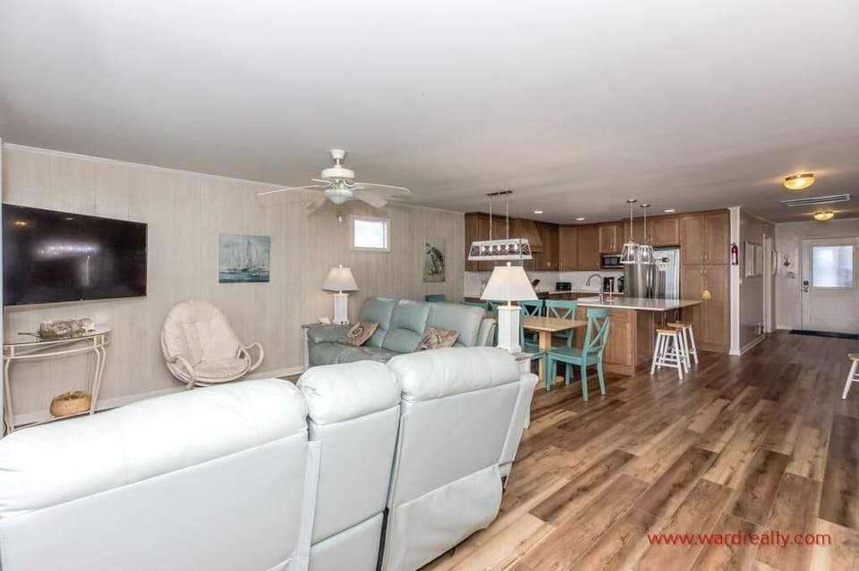 Open Kitchen Dining and Living Area