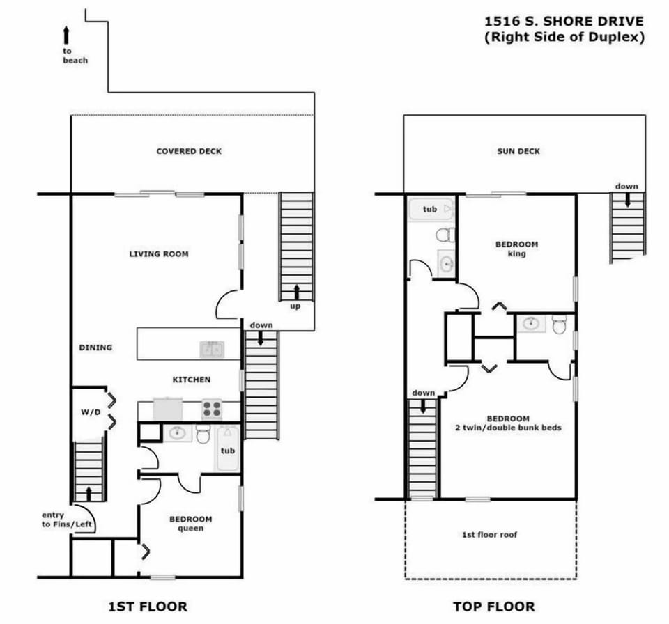 Fins To The Right Floor Plan