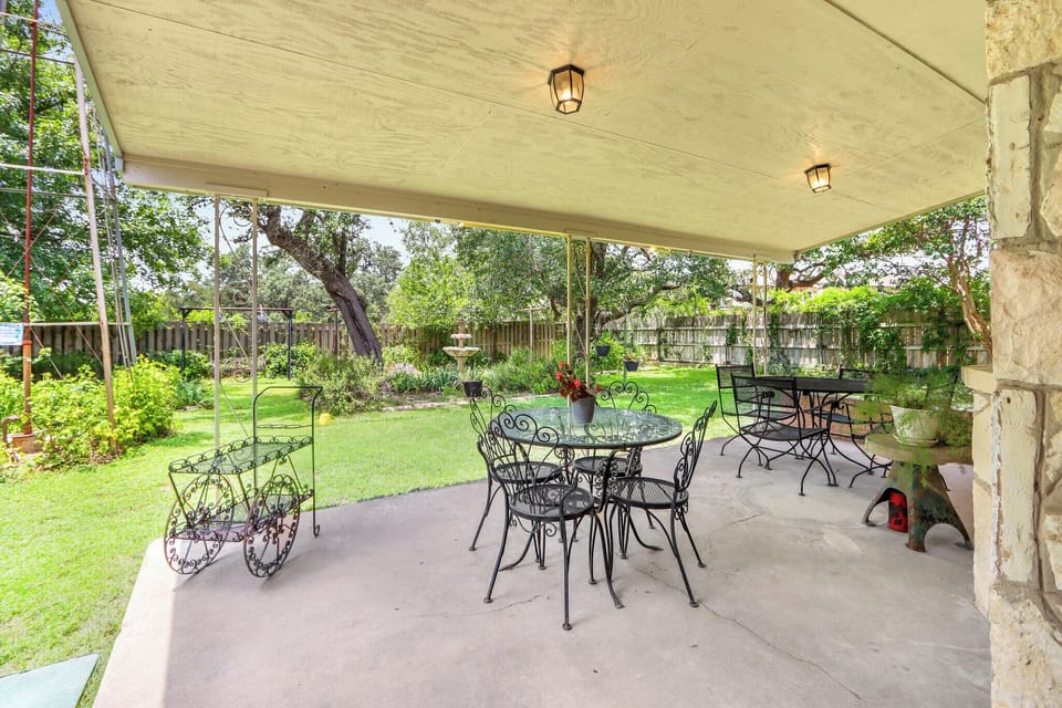 Savor your favorite beverage from the private back patio