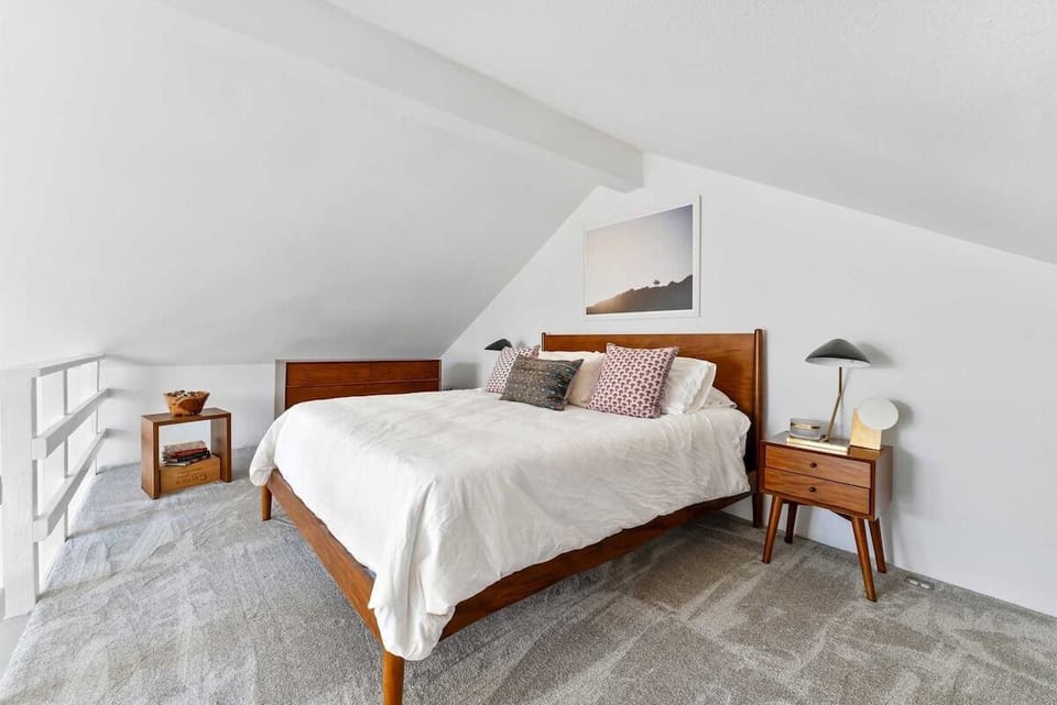 studio loft king bedroom