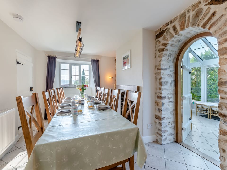 Dining Area | The Farmhouse - Ley Farm, Yarcombe